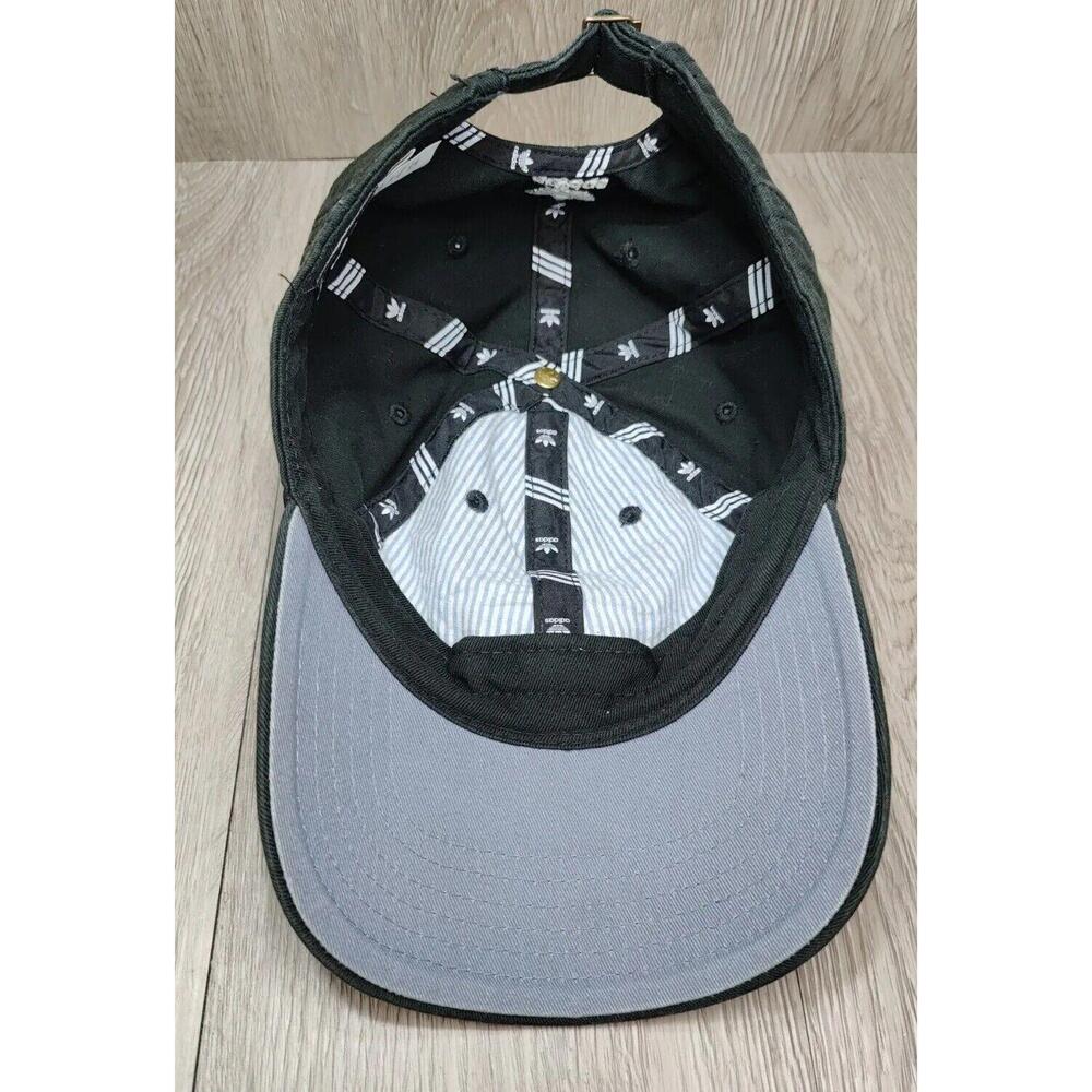Adidas Black Strapback Hat Adjustable Cotton Base… - image 4